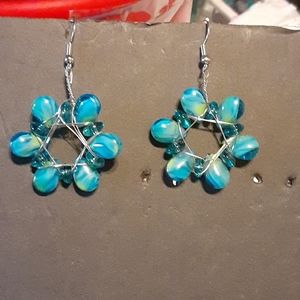Hand beaded earrings